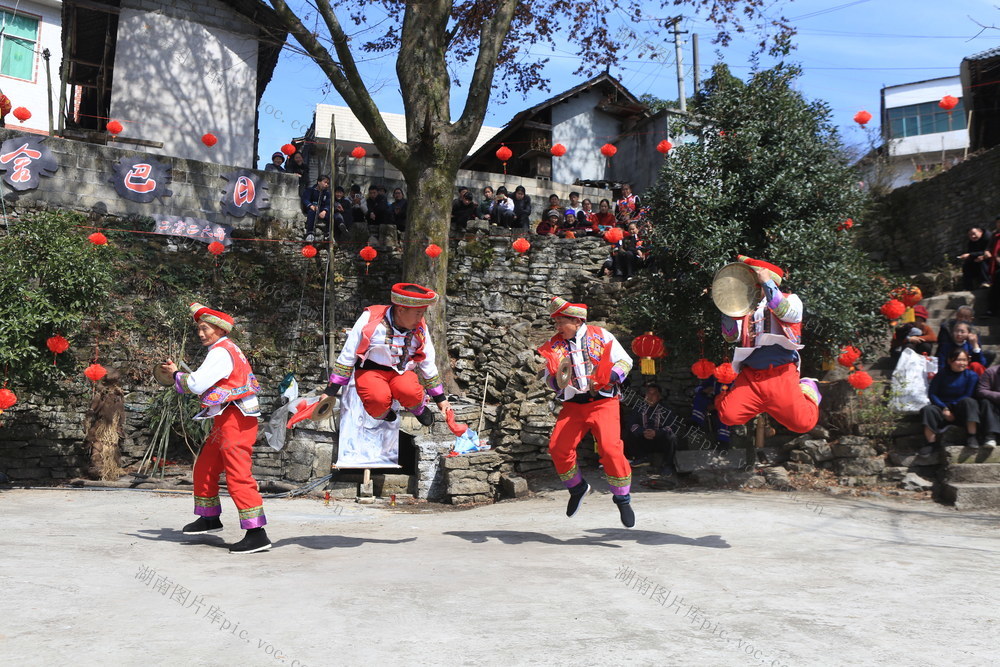 湖南，龙山，春节，土家族，非遗，展演