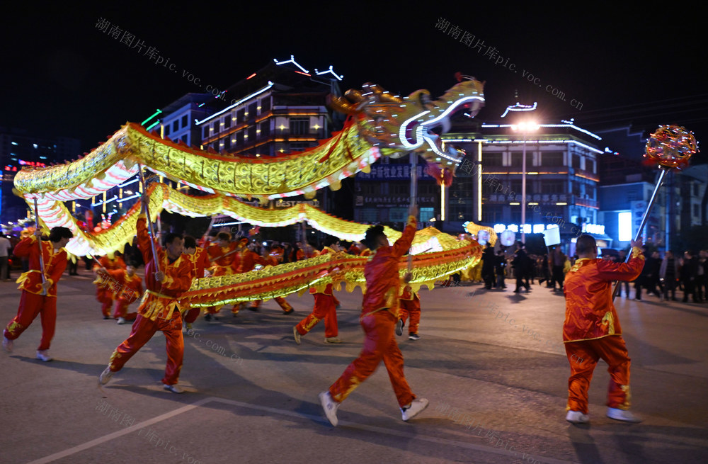 城步  龙狮巡游  火热 春节 文化活动