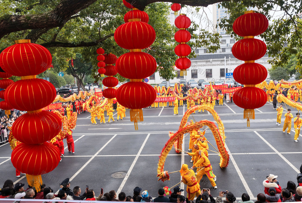 元宵节 舞龙 舞狮