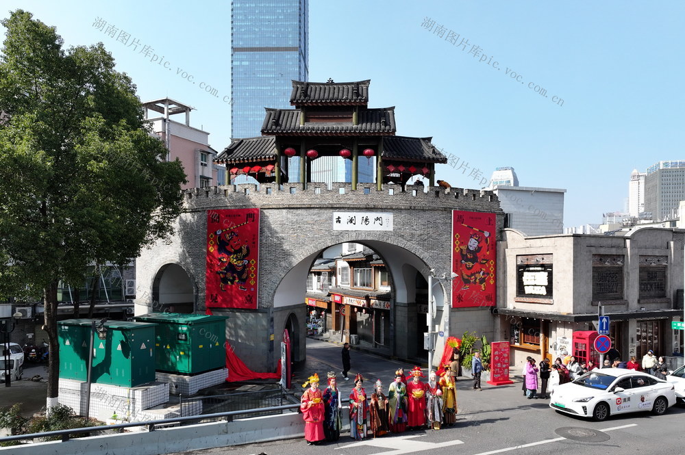 年画  楚湘文化  浏阳门 浏城桥