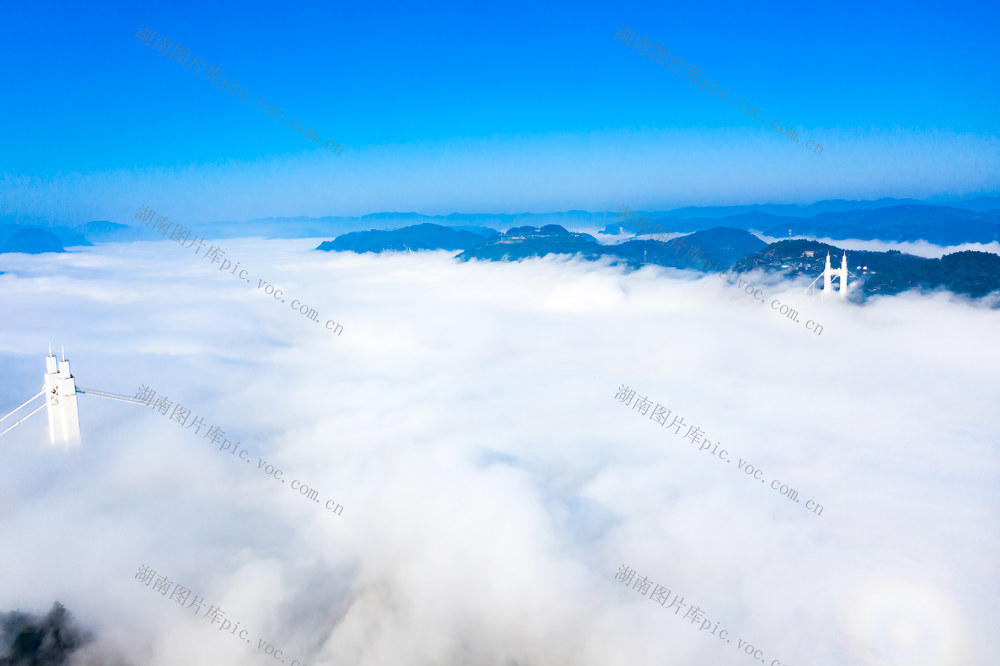 云雾  矮寨  大桥  湘西  山川