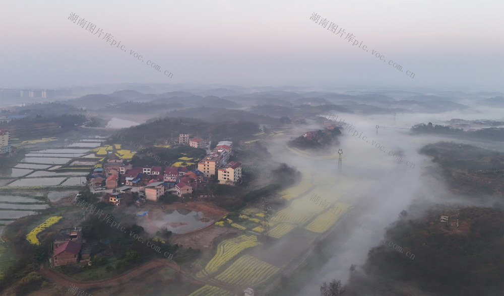 云雾  乡村  自然  旅游  风景  