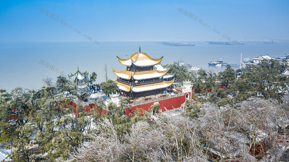 湖南风光 岳阳 岳阳楼 洞庭湖 岳阳楼雪景 古楼 古建筑 三大名楼 下雪 汴河街 岳阳城市航拍 岳阳城市风光