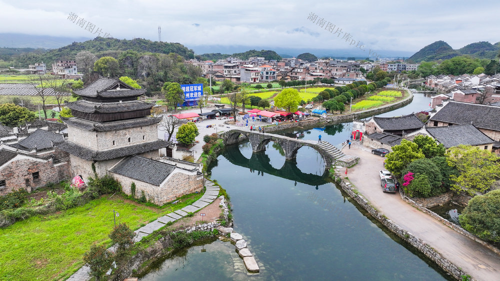 古村  春景  如画  游玩