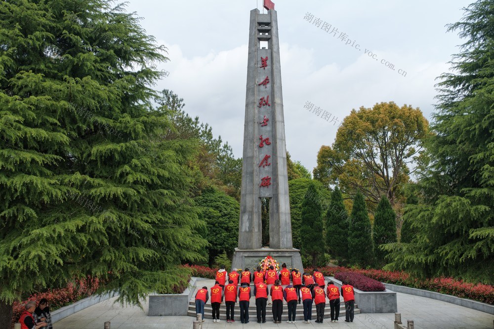湖南桂东 清明 祭英烈 志愿服务 忠魂 烈士陵园