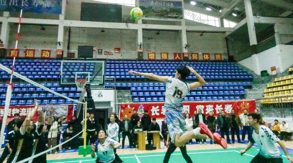 干部职工气排球赛开赛