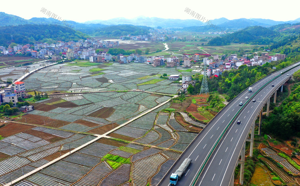 蓝山：生态乡村春景美