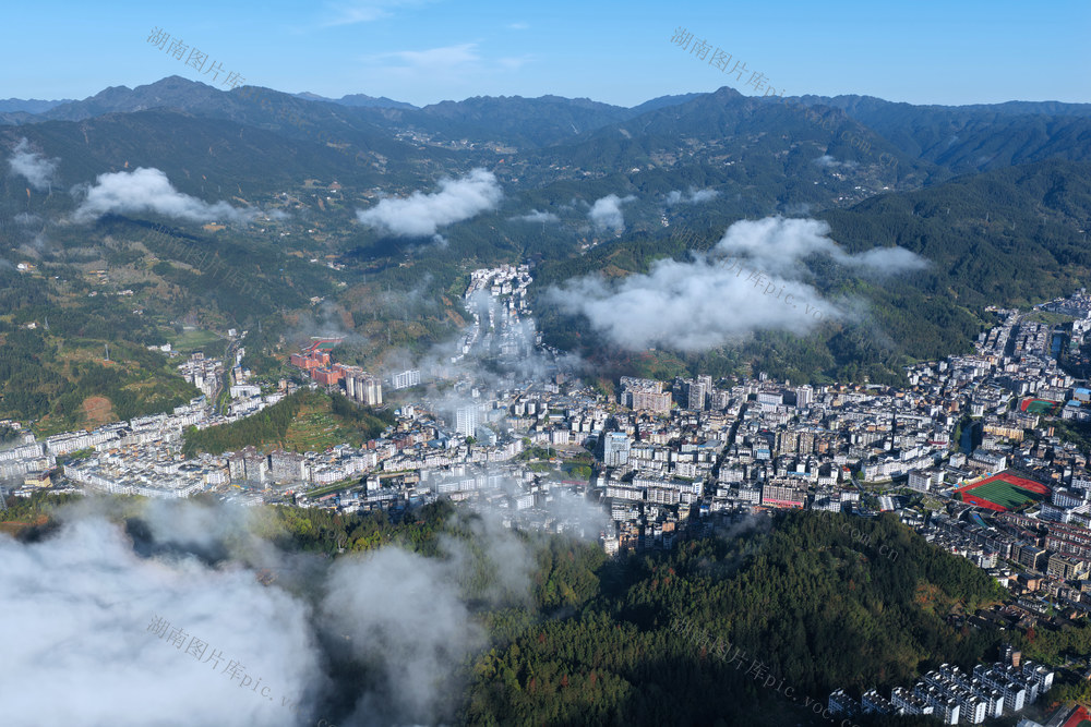 湖南桂东 云海 山城 仙境 画 罗霄山脉