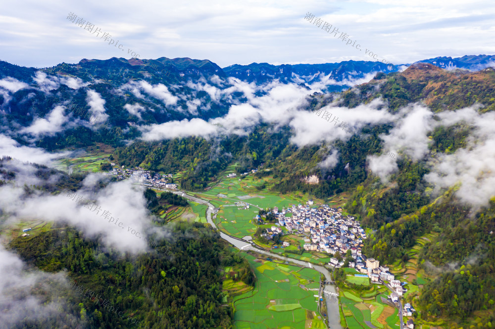 云雾   乡村  田园  吉首  湘西