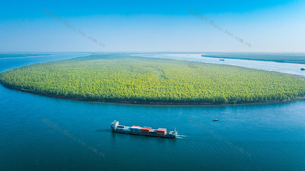 岳阳航道 岳阳航拍 长江  岳阳水运 岳阳城市航拍