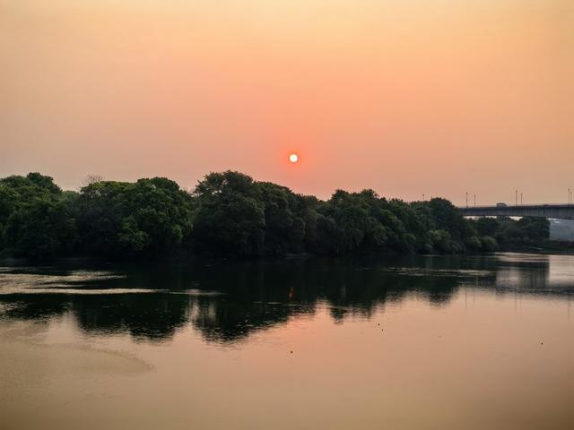 潇水河畔 晨曦 