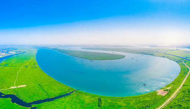 岳阳 岳阳君山 洞庭湖航道 长江 岳阳自然风光 长江航运