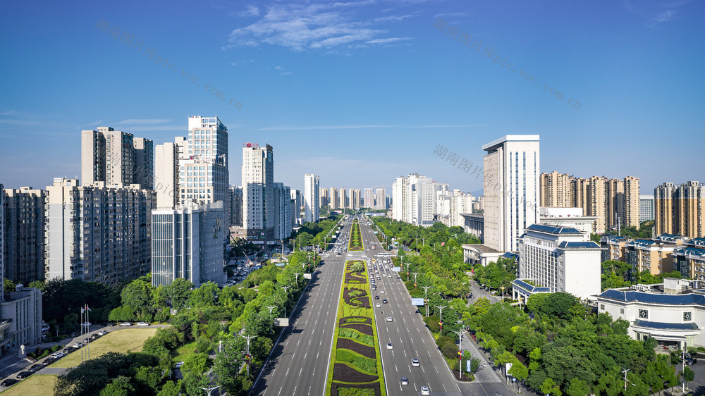 岳阳交通 岳阳大道 岳阳城市航拍 岳阳城市建筑 岳阳地标