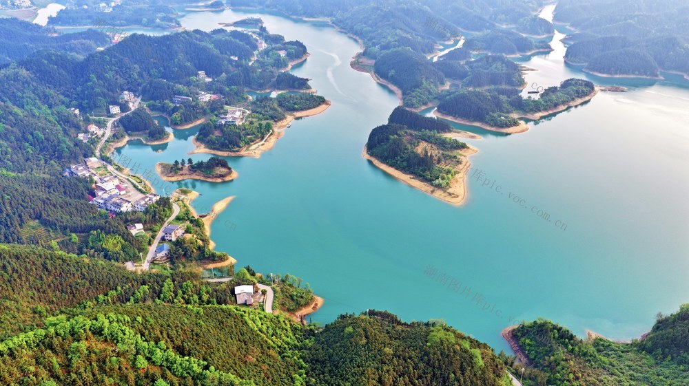  常宁 湿地公园 青山 绿水 民居 美景