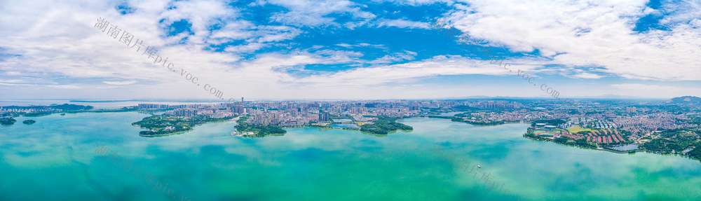 岳阳南湖广场航拍全景 岳阳航拍  岳阳南湖广场 岳阳南湖公园 岳阳城市绿化