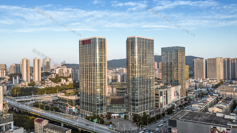 长沙河西 长沙城市航拍 长沙岳麓区 长沙城市风光 长沙西站 长沙荣湾镇