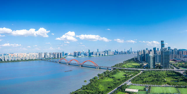 长沙湘江航拍 长沙福元路大桥 长沙城市航拍 长沙 长沙开福区航拍