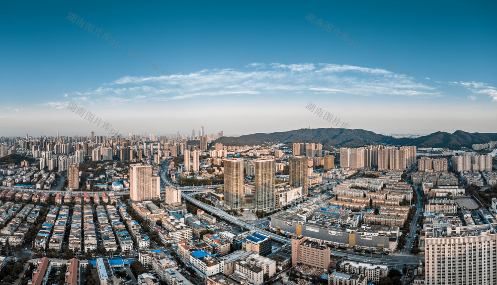 长沙城市航拍 长沙航拍全景 长沙岳麓区 长沙城市地标