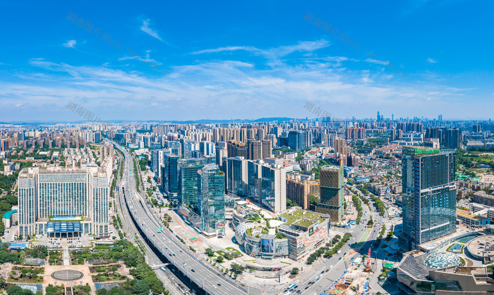 长沙雨花区德思勤城市商业中心 长沙城市地标 长沙雨花区 长沙德思勤商圈 长沙航拍