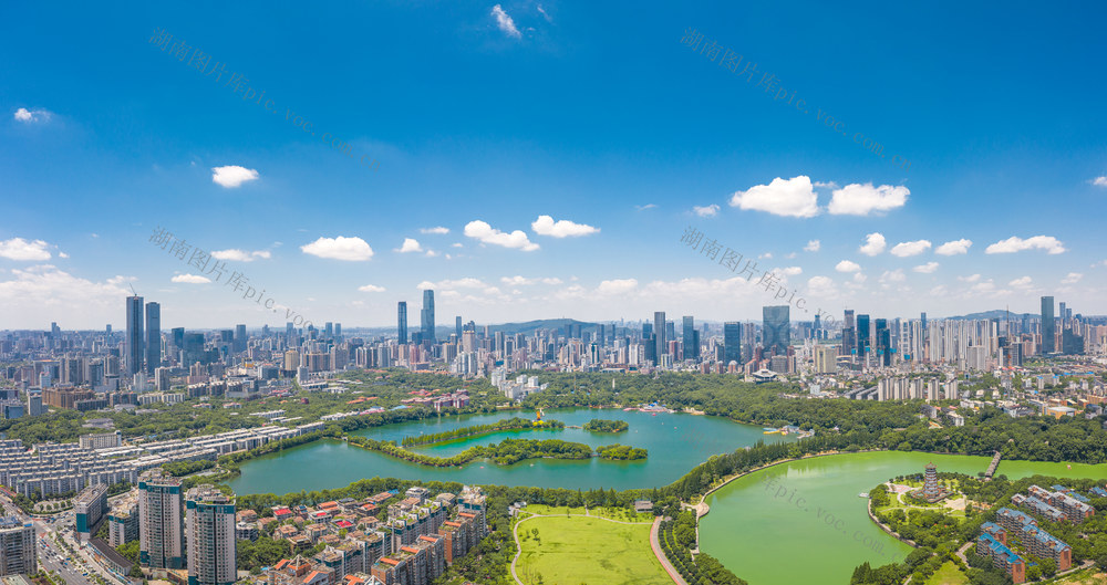 长沙烈士公园  长沙城市自然风光 长沙航拍 长沙城市绿化 长沙城市全景