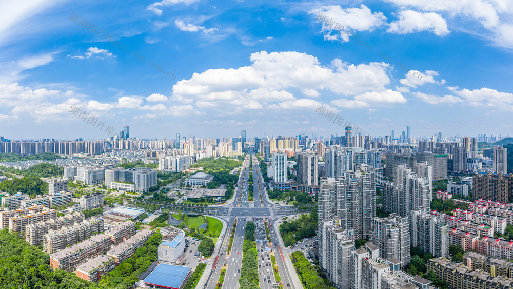 长沙岳麓大道航拍 长沙交通 长沙城市航拍 长沙岳麓区 长沙城市地标