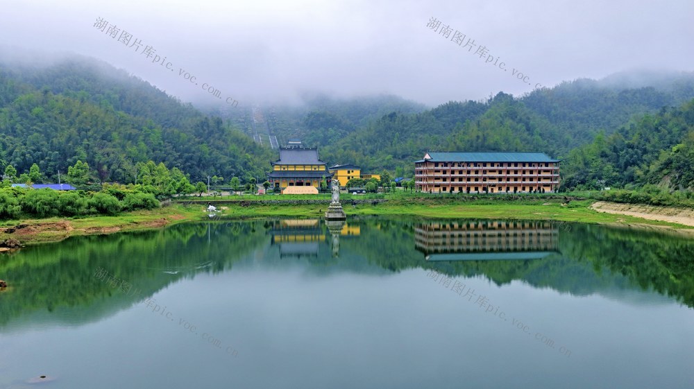 常宁 大义山自然保护区 青山 绿水 云雾 美景