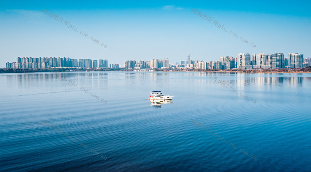 岳阳千亩湖日落游船 岳阳日落 岳阳洞庭湖风光 岳阳城市航拍 岳阳城市旅游 岳阳南湖