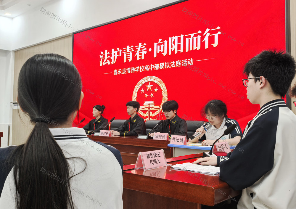 嘉禾：“模拟法庭”助普法 