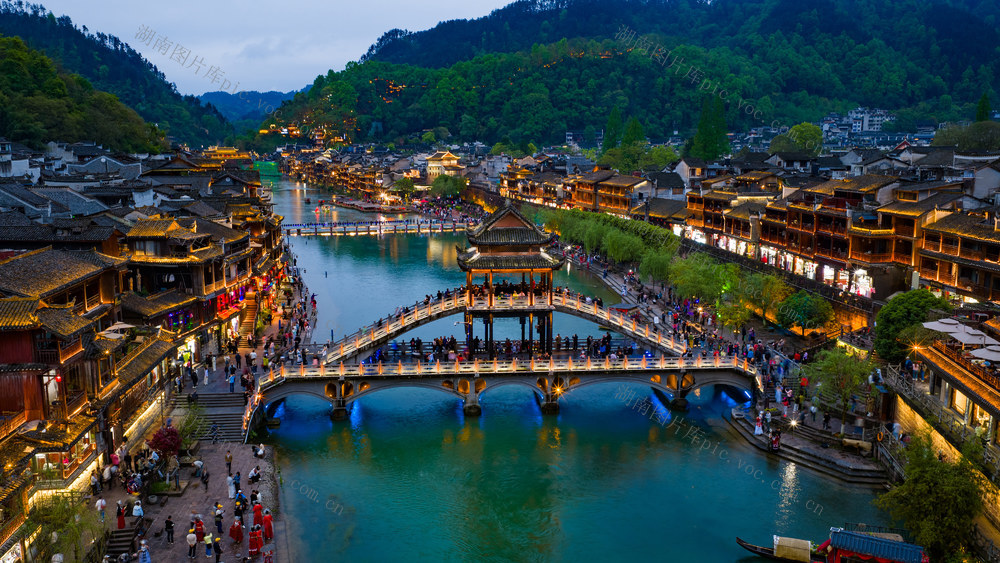 旅游  景点  凤凰  夜景  