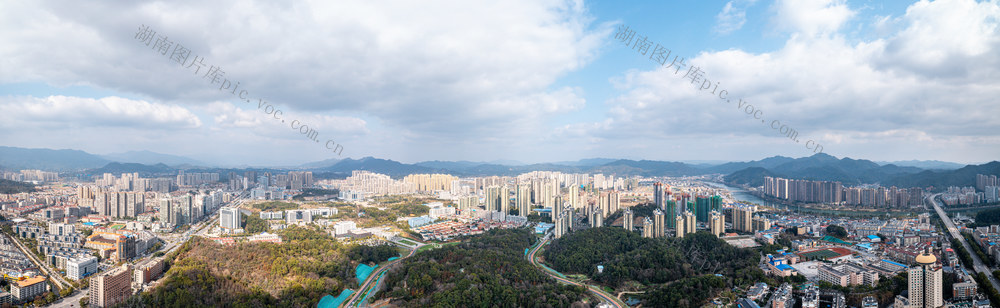 浏阳市城市航拍全景 浏阳市 湖南长沙浏阳市 浏阳自然风光 浏阳市城市建筑