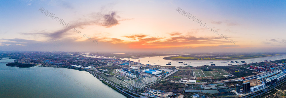 岳阳城陵矶港华能电厂 岳阳电厂 岳阳华能电厂 岳阳城市基建 岳阳城市地标 岳阳城市经济 岳阳能源