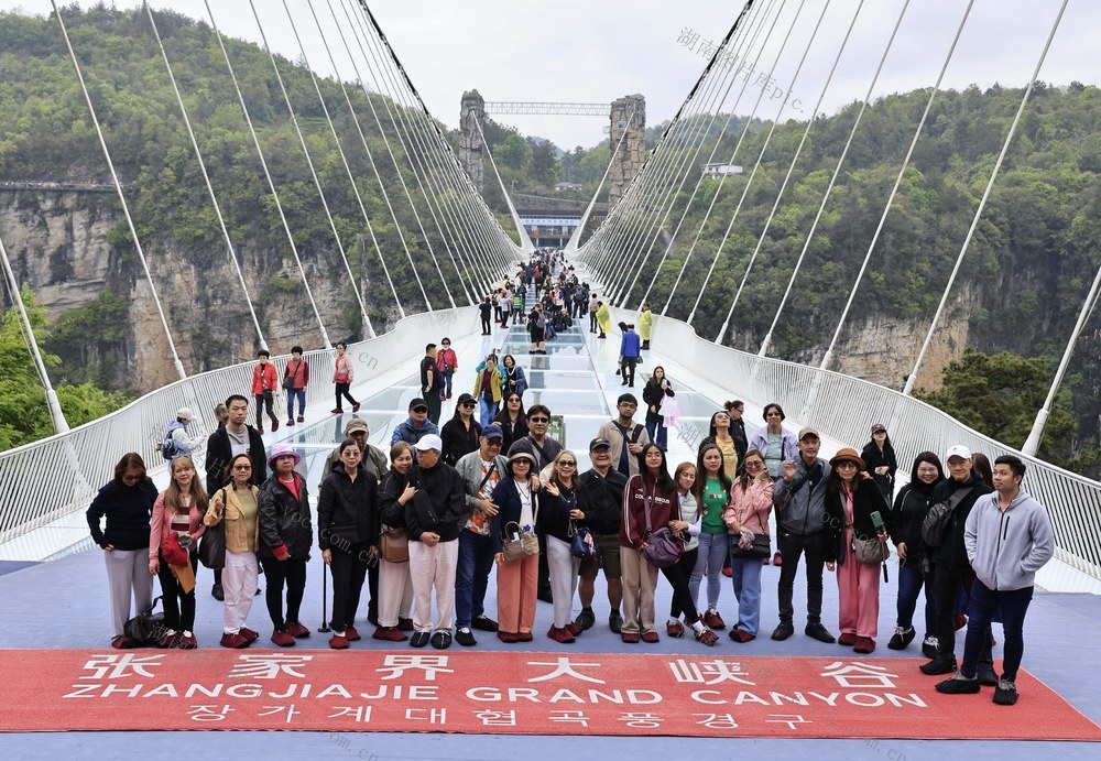 入境游 张家界 大峡谷