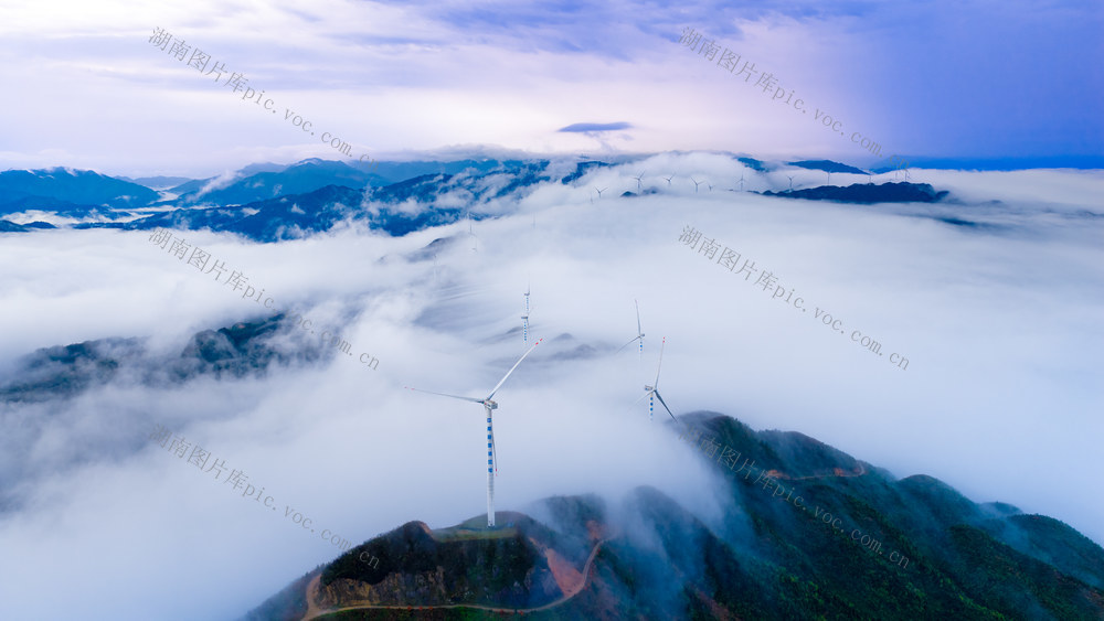 风力发电 云海