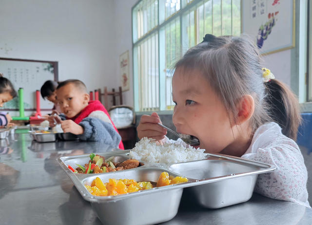 桂东县、农村小学生、营养改善计划、营养餐、2012 年实施、均衡膳食、健康成长、校园民生