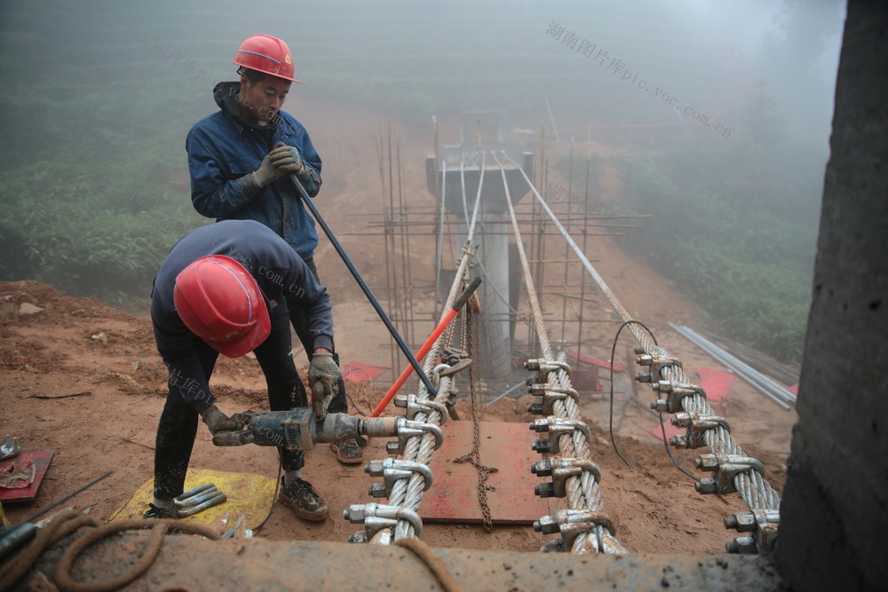 桂东清泉镇、茶旅融合、以工代赈、悬索桥、玲珑茶、生态茶园、茶文旅、乡村振兴、农户增收