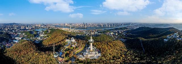 长沙全景 岳麓山 长沙之眼 长沙风光 湘江 橘子洲 城市天际线 全景摄影 山水洲城 航拍长沙 长沙地标