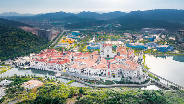 长沙华谊电影小镇 长沙旅游 长沙华谊小镇 长沙城市航拍 长沙城市地标