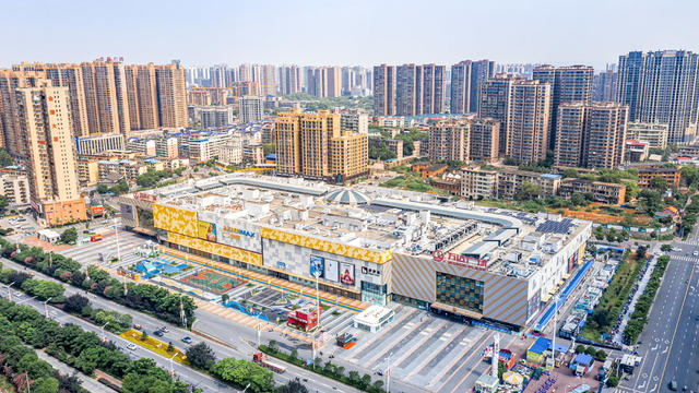 衡阳城市风光 衡阳地标 衡阳东洲岛景区航拍全景 衡阳城市地标 衡阳城市建筑航拍全景