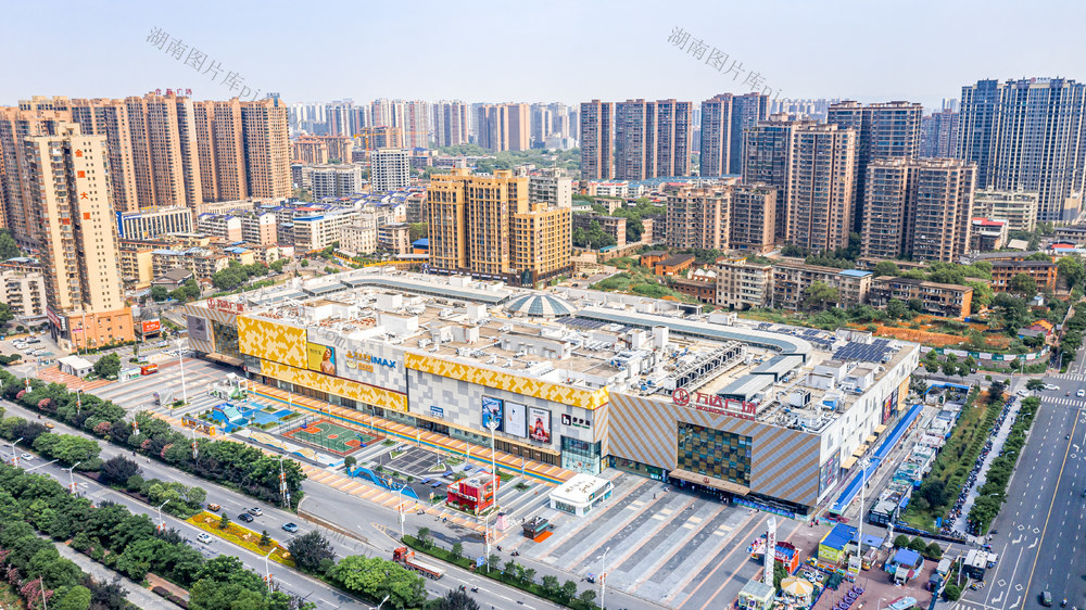 衡阳城市风光 衡阳地标 衡阳东洲岛景区航拍全景 衡阳城市地标 衡阳城市建筑航拍全景