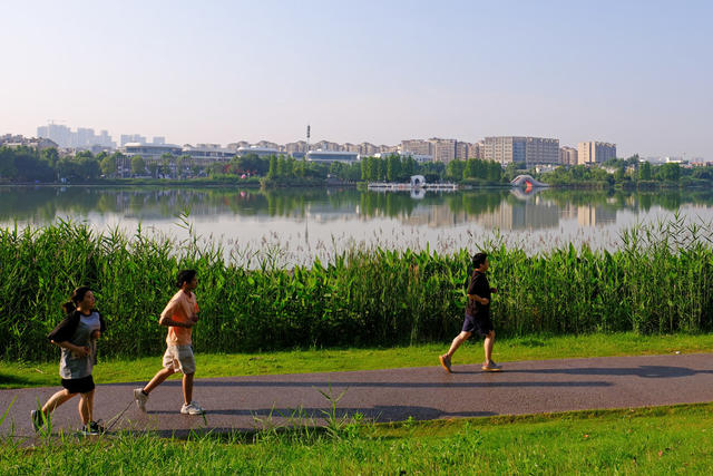 后湖公园，健身