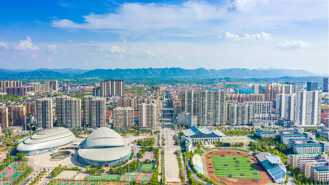 娄底航拍 娄底市双峰县 湖南娄底双峰 双峰县城市航拍 双峰县城市风貌