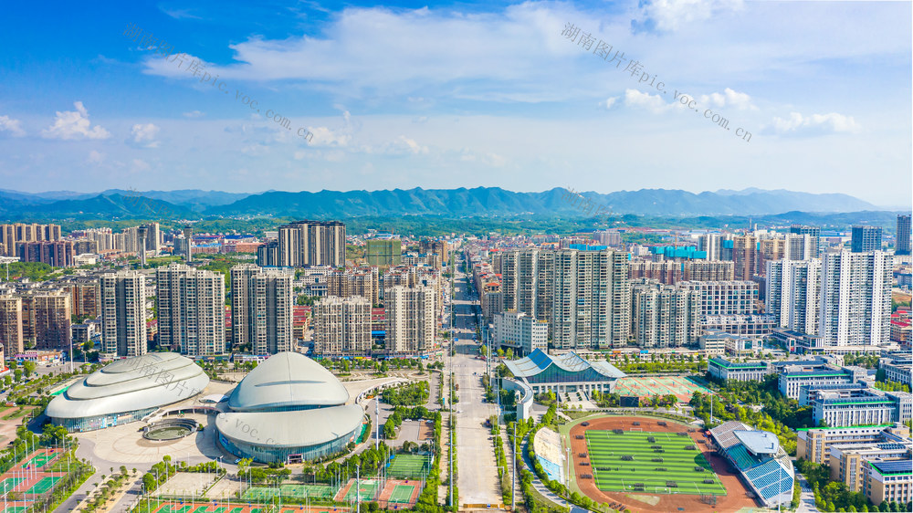 娄底航拍 娄底市双峰县 湖南娄底双峰 双峰县城市航拍 双峰县城市风貌