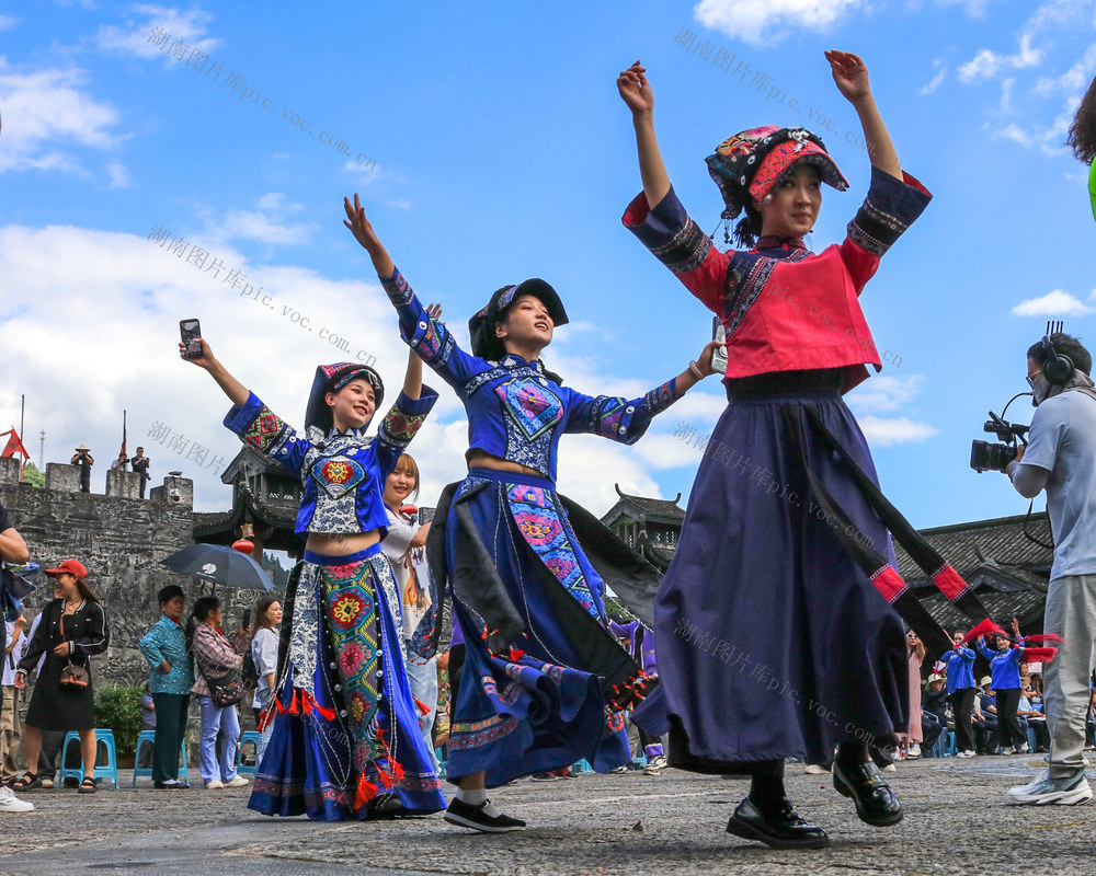 湖南，龙山，民族，节日，土家族，舍巴日，非遗，表演