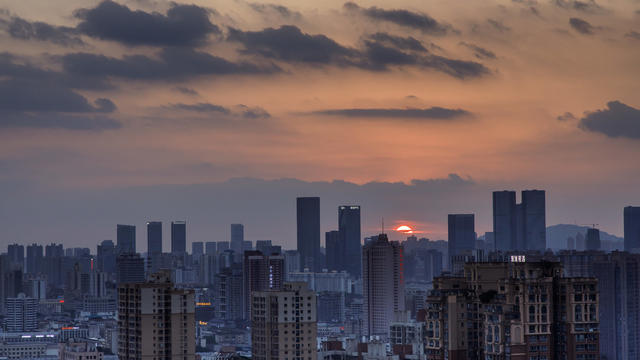 夕阳  无限  美