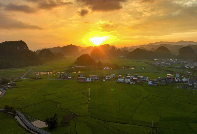 江永  晨曦  田园  画卷