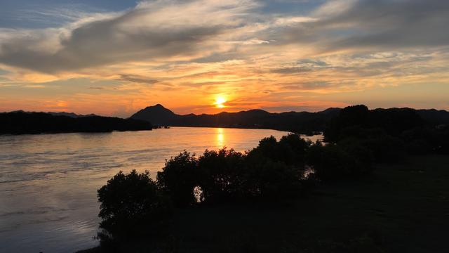 羞女湖 修山 国家湿地公园 羞女湖国家湿地公园 晚霞 彩霞 云彩 日落 湖南 桃江 文旅 旅游