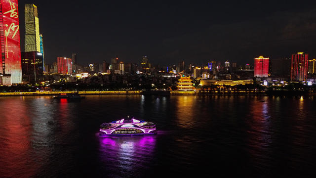 湘江夜景璀璨