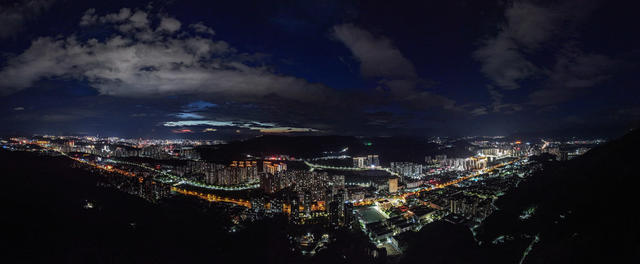 郴州  苏仙区  城东新区    夜色  万家灯火  城市夜景  新城建设   新篇章  