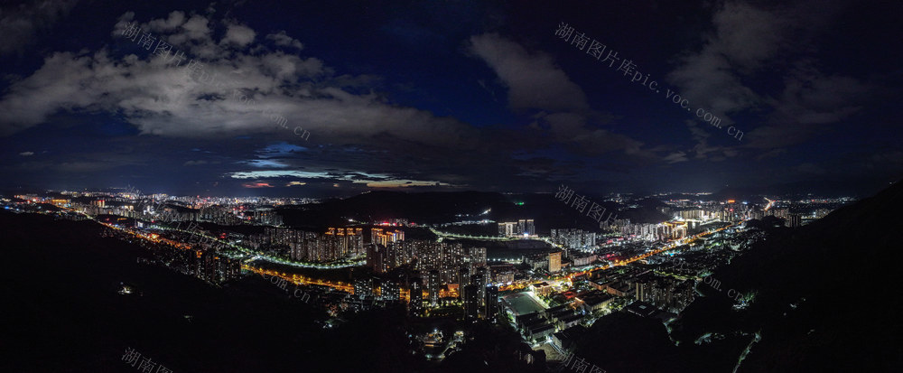 郴州  苏仙区  城东新区    夜色  万家灯火  城市夜景  新城建设   新篇章  