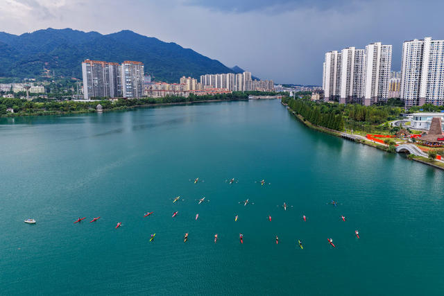 资兴市 赛艇 皮划艇 省运会 东江湾